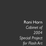 Roni Horn, Cabinet of 2004
