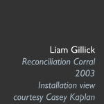 Liam Gillick, Reconciliation Corral, 2003
