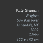 Katy Grannan, Meghan Saw Kim River, Annendale, NY, 2002