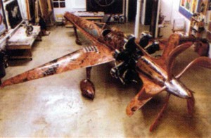 James Johnson, The Copper Airplane, 1998-2001, Mixed Media, 9 x 27 x 29 ft