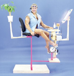 Mika Rottenberg, ‘The cardio solaric cyclopad-work from home as you get fit and tan’, 2004, Courtesy Nicole Klagsbrun, New York
