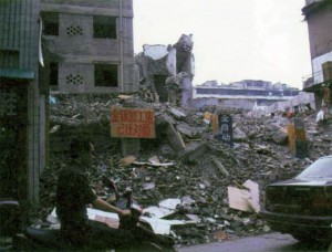 Digital images taken by Ji in 2002 for source material in different areas near Three Gorges Dam.  All of the buildings in these photographs are underwater today.  All of the buildings in these photographs are underwater today.