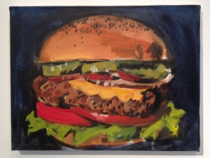 Walter Robinson, 'Dallas BBQ,' acrylic on canvas, 2001.