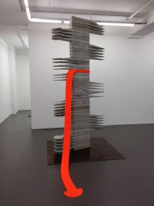 Martha Friedman, 'Mechanical Disadvantage III,' steel, concrete, silicone rubber, pigment, 2012.