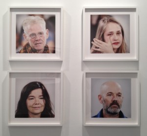 Marco Anelli, four selections from 'Portraits in the Presence of Marina Abramovic,' 2010.
