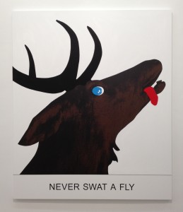 John Baldessari, Double Play:  Never Swat a Fly, 2012.