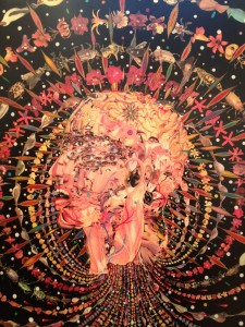 Fred Tomaselli at James Cohan Gallery, Dec '12.