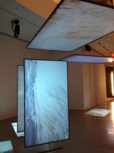 Kutlug Ataman, installation view of 'Mayhem,' 7 channel video projection, 2011.