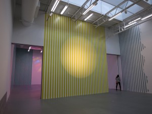Daniel Buren, installation view at Petzel Gallery, 2013.