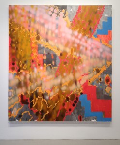 Keltie Ferris, Turn, Turn, Step, Step, oil and acrylic on canvas, 2012.